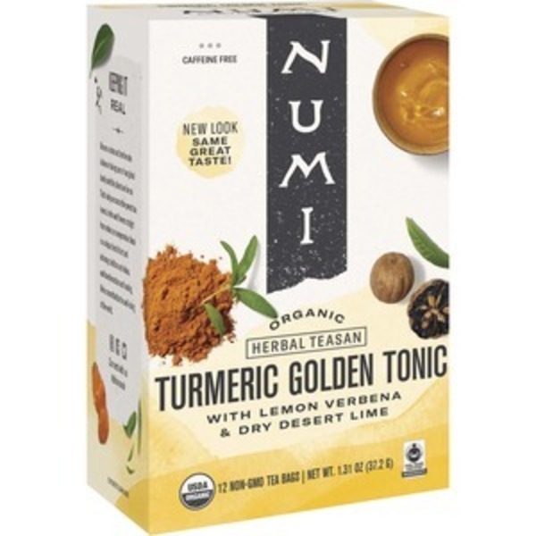 Numi Organic Tea Tea, Turmeric, Golden Tonic 00254895